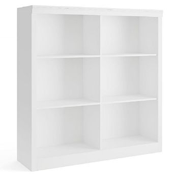 6-Cube Storage Shelf with Anti-Tip Kit, Tall Organizer for Living Room