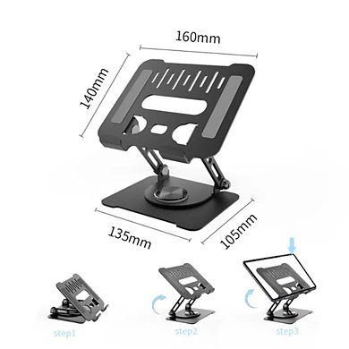 Space Saving 360° Rotatable Foldable Tablet Stand