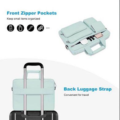 Horizontal Pocket Handle Belt Laptop Bag