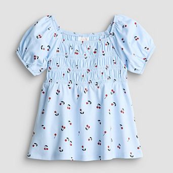 Girls 4-12 Jumping Beans® Smocked Peasant Top