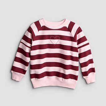 Baby & Toddler Girl Jumping Beans® Oversized Crew Sweatshirt