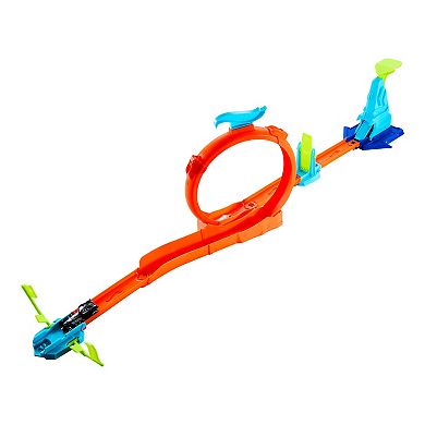 Mattel Hot Wheels Stunt Tracks Slam Jump Challenge Track with Die-Cast Car
