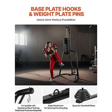 Punching Bag Stand Heavy Duty Boxing Bag Stand Holds 140 LB with Weighted Base