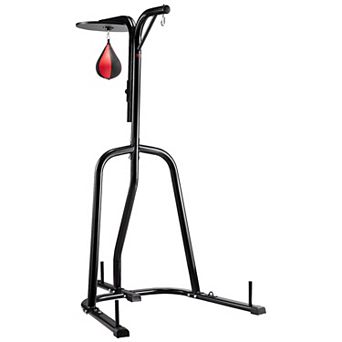 Punching Bag Stand 2-in-1 Heavy Duty Speed Bag and Bag Stand Holds 140 LB