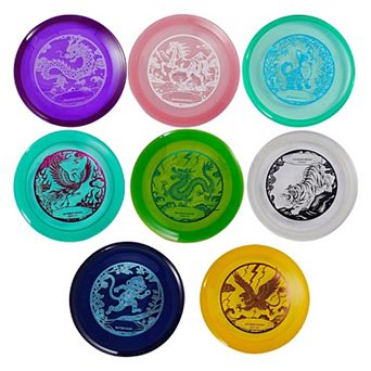 Disc Golf Set 8-Pack Starter Discs with Putter Mid-Range Driver PDGA Approved