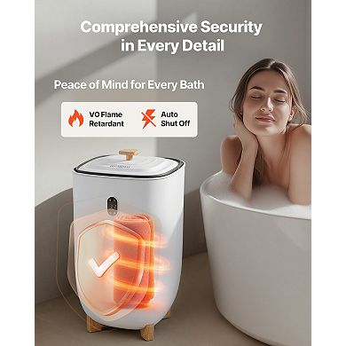 Bathroom Towel Warmer Bucket 35L Large-Capacity with Auto Shut Off