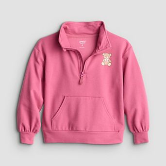 Girls 4-12 Jumping Beans® Quarter Zip Sweatshirt