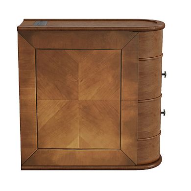 Charging End Table with Drawers Sofa Side Table Storage