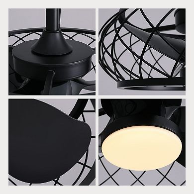 Moooni Indoor/Outdoor Smart Ceiling Fan with Light - Plug-In, Remote & App Control