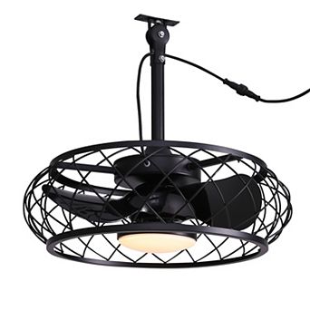 Moooni Indoor/Outdoor Smart Ceiling Fan with Light - Plug-In, Remote & App Control