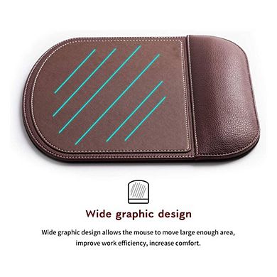Leather Mouse Pad Wrist Rest