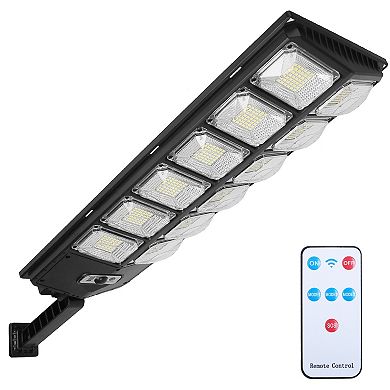 Solar Wall Light with 504 LEDs, PIR Motion Sensor & Remote, IP65 Waterproof Outdoor Security Lamp