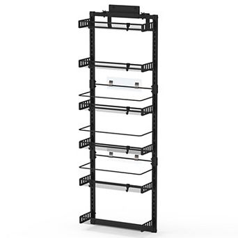 Over-the-Door 6 tier Pantry Organizer, Heavy-Duty Carbon Steel, Easy Install Storage Rack