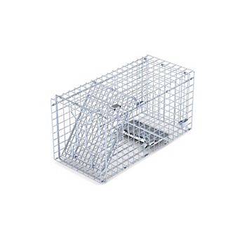 2 pc 18x8x10" Humane Live Animal Trap Collapsible Galvanized Cage for Small Wildlife