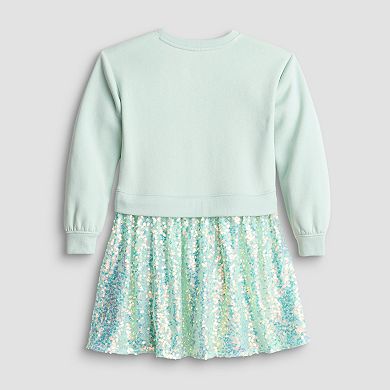 Girls 4-12 Jumping Beans® Disney's Stitch Sequin Sweatshirt Dress