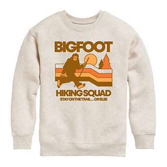 Boys 8-20 Bigfoot Hiking Squad Crew Fleece Sweatshirt