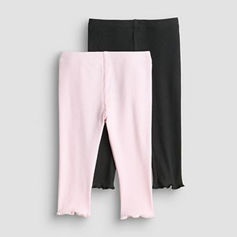 Baby Girl Jumping Beans® 2-Pack Rib Leggings