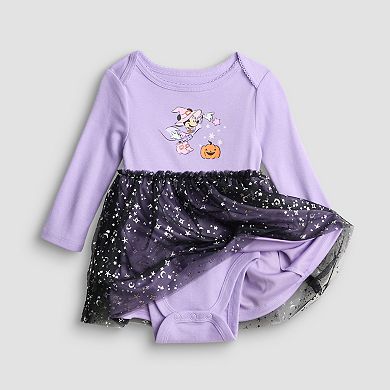 Baby Girl Jumping Beans® Disney's Minnie Mouse Long Sleeve Bodysuit Tutu Dress