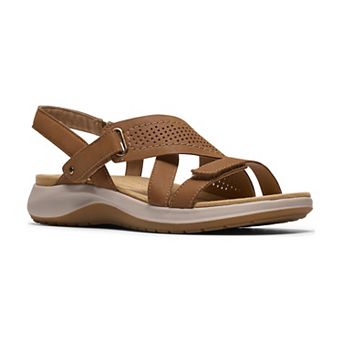 Clarks® Maelynn Paige Women's Leather Flat Sandals