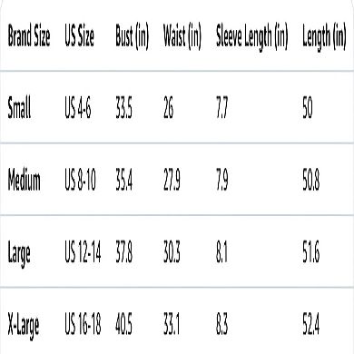 Womens Wrap Style Long Dress with V-Neck and Practical Pockets