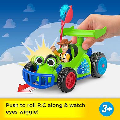 IMAGINEXT Disney / Pixar's Woody & R.C. Play Set with Projectiles