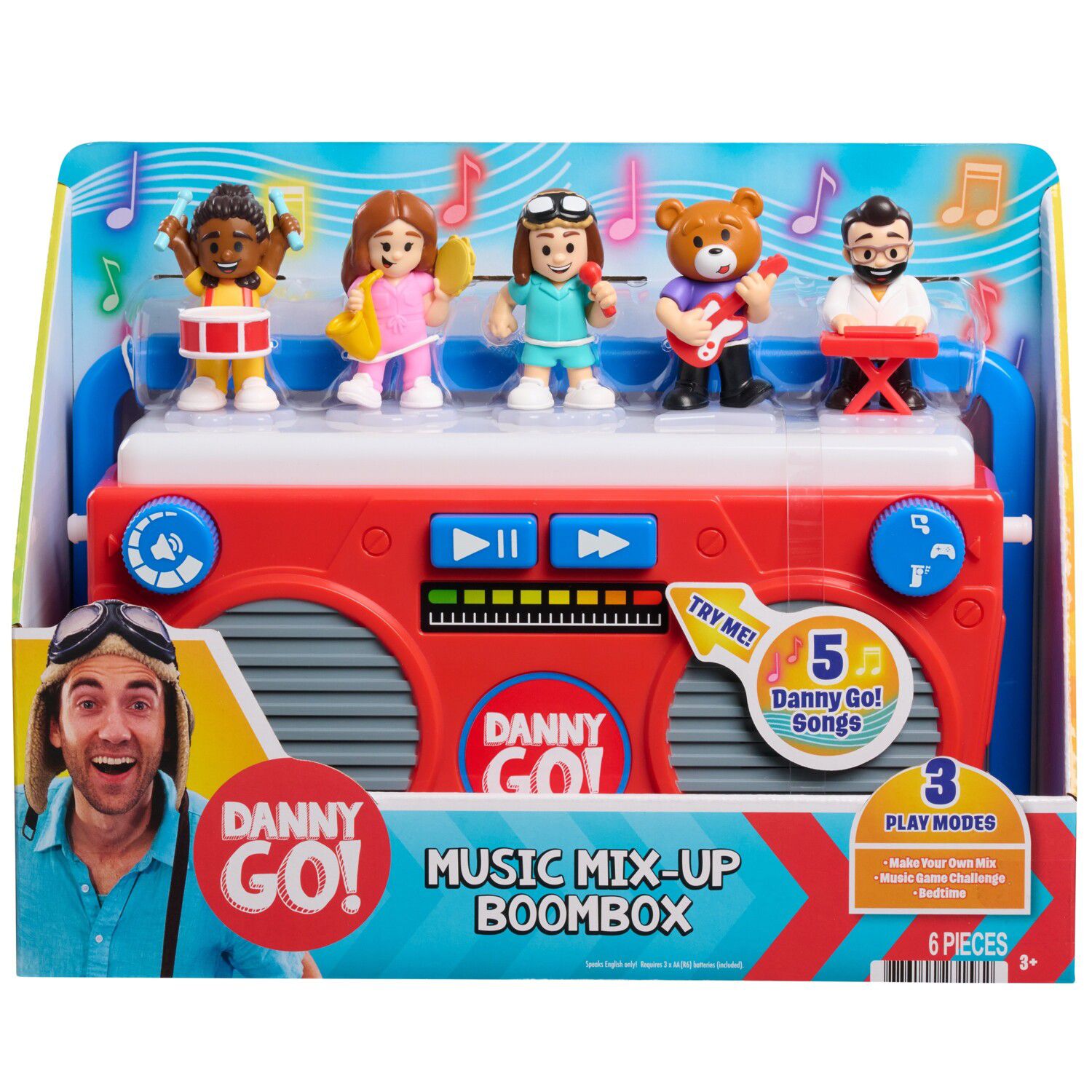 Детские игрушки Danny Go! Music Mix-Up Boombox 6 pc Interactive Musical Toy — фото 1