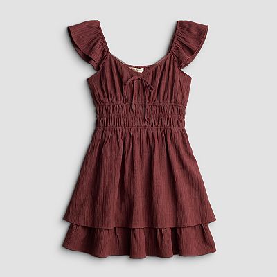 red skater dress with sweetheart neckline Red Floral Ruffle Boho Summer Long Dress, Sweetheart Neckline "isabella" Skater  Dress With Pockets, Mid-day Women Romantic Dress