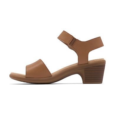 Clarks® Emily2 Amanda Women's Heeled Leather Slingback Sandals