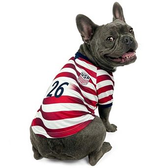 U.S. Soccer Flag Stripe Pet Jersey Tee