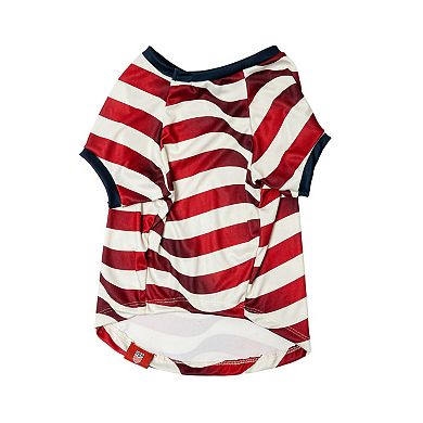 U.S. Soccer Flag Stripe Pet Jersey Tee