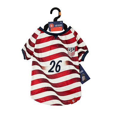 U.S. Soccer Flag Stripe Pet Jersey Tee