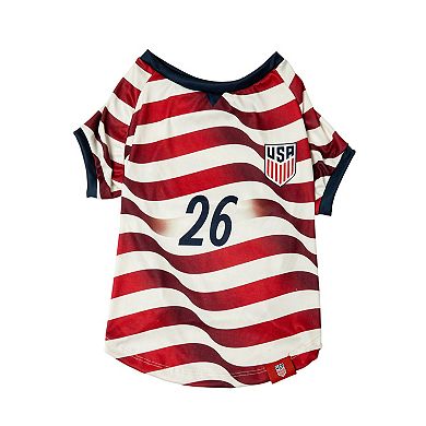 U.S. Soccer Flag Stripe Pet Jersey Tee