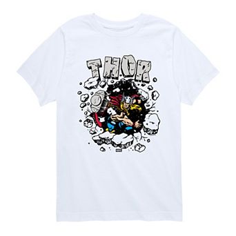 Boys 8-20 Marvel Boy's Thor Rock Burst Graphic Tee