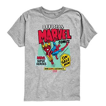 Boys 8-20 Marvel Comic Vintage Graphic Tee