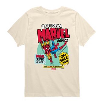 Boys 8-20 Marvel Comic Vintage Graphic Tee
