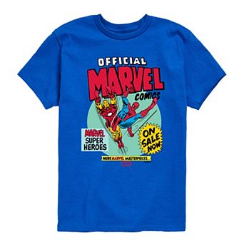 Boys 8-20 Marvel Comic Vintage Graphic Tee