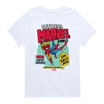 Boys 8-20 Marvel Comic Vintage Graphic Tee