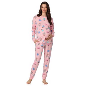 Maternity Cuddl Duds® Cozy Sweater Knit Long Sleeve Pajama Top & Pajama Jogger Set