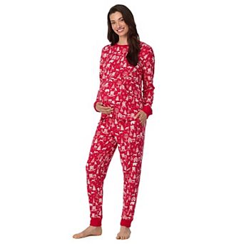 Maternity Cuddl Duds® Cozy Sweater Knit Long Sleeve Pajama Top & Pajama Jogger Set