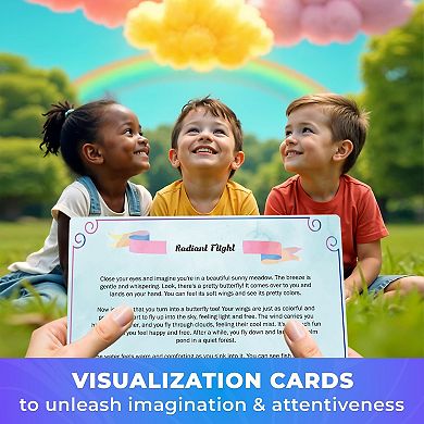 QUOKKA 65 Affirmations Cards Mindful Visualization for Kids 6-12 years - Daily Affirmation XL Card