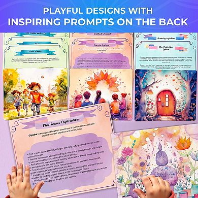 QUOKKA 65 Affirmations Cards Mindful Visualization for Kids 6-12 years - Daily Affirmation XL Card