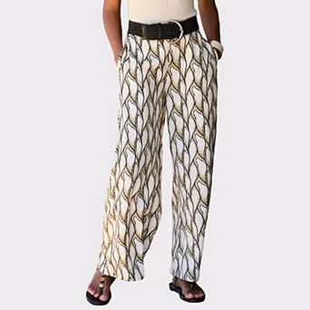 Lascana Women's Print Wide Leg Pants