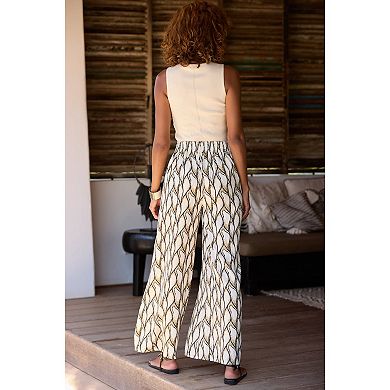 Lascana Women's Print Wide Leg Pants