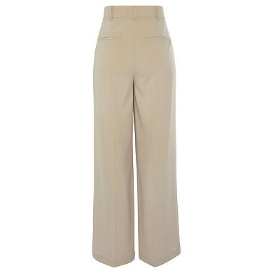 Lascana Women's Pleated Wide Leg Trouser