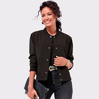 Lascana Women's Snap Front Bomber Jacket