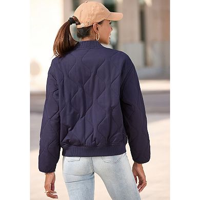 Lascana Women's Quilted Bomber Jacket