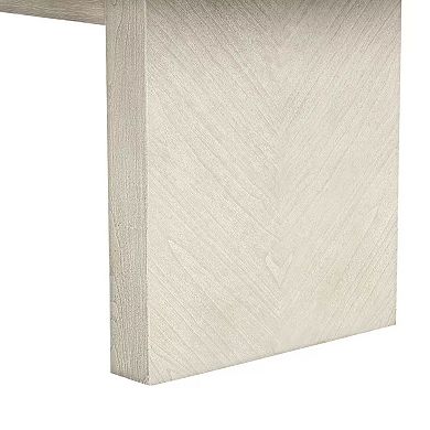 Hagy Dining Table, 76-94 Inch Extendable Top, Natural Brown Panel Legs