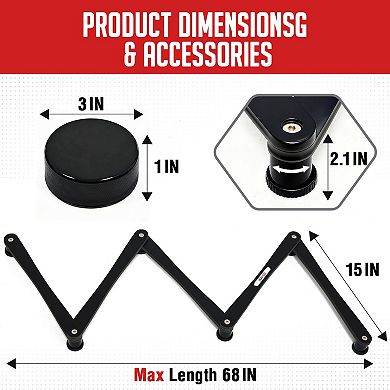 Zealfeel Portable 5-Section Hockey Stickhandling Trainer for On-Ice & Off-Ice Practice