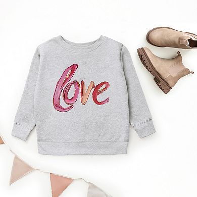 Love Cursive Paint - Youth Graphic Sweatshirt