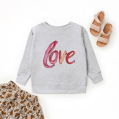 Love Cursive Paint - Youth Graphic Sweatshirt